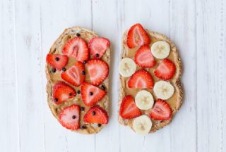 PB Toast with fruits