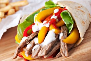 Quick home-made fajita rolls